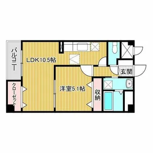 ラ・プラージュ【1階】の間取り