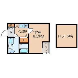 プリメーラ中村公園【1階】の間取り