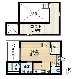 Vega新富【2階】の間取り