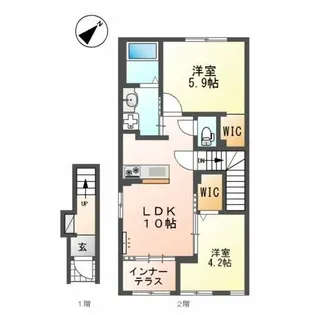 ストレリチア【2階】の間取り