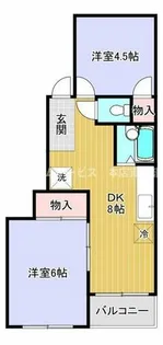 ハイツ富士【4階】の間取り