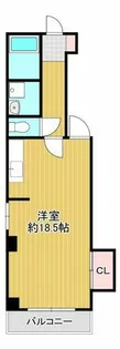 大阪府大阪市中央区農人橋2丁目【マンション】の間取り