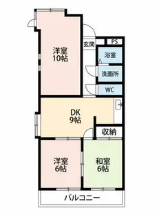 ペイサージュ28【A405号室】の間取り
