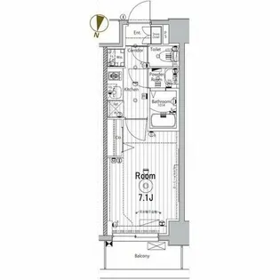 メイクスデザイン名駅南【11階】の間取り