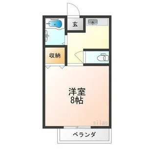 メゾンクレールS B【2階】の間取り