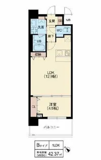 スプランディッド中百舌鳥【5階】の間取り