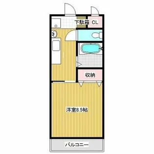 アーバンライフ大坪【2階】の間取り