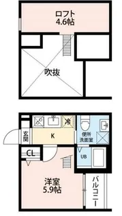 アンベリール【2階】の間取り
