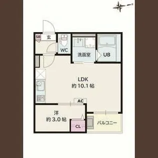 Jack korakuⅠ【1階】の間取り