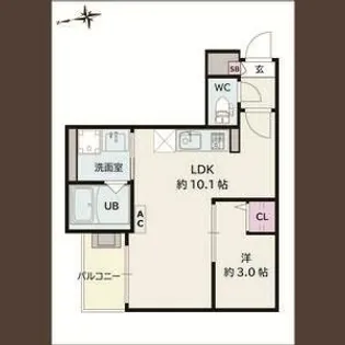 Jack korakuⅠ【1階】の間取り