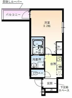 フジパレス堺南島【202号室】の間取り