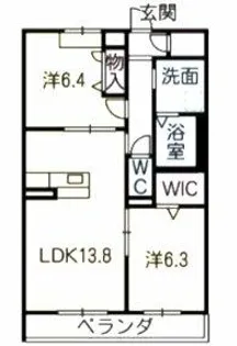 THE PARK RESIDENCE 138【205号室】の間取り