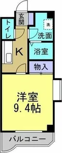 オーク富久【301号室】の間取り