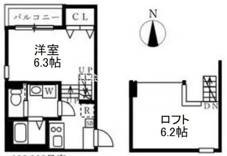 ハーモニーテラス愛知町Ⅲ【1階】の間取り