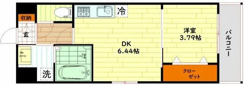 大阪府大阪市城東区野江1丁目【マンション】の間取り