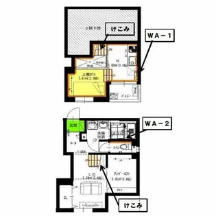 SQUARE大同【103号室】の間取り