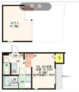 Grande鶴羽【2階】の間取り