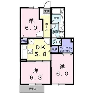 コータ コート A【1階】の間取り
