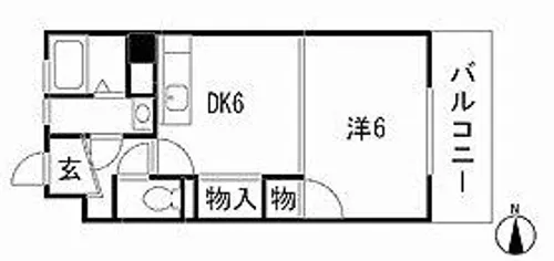 有田ビル【201号室】の間取り