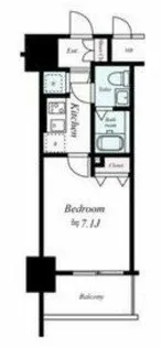 レジュールアッシュ大阪城NORD【3階】の間取り