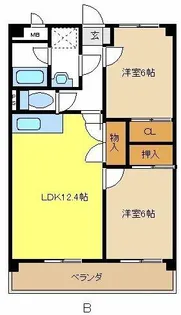 メゾンドラピュタⅡ【3階】の間取り