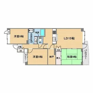 ドルチェ甲子園【5階】の間取り