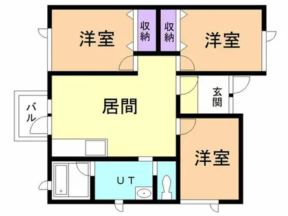 ハイツひとみ20(左)【202号室】の間取り