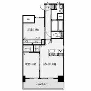 万玉ビル【1204号室】の間取り