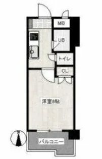 ウィルステージ古船場【1102号室】の間取り