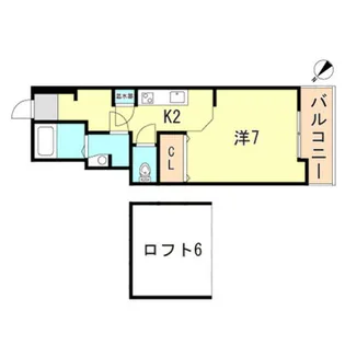 グランドール森友【4階】の間取り