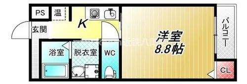 アムール八尾本町【7階】の間取り