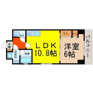 LUNA KASATORI(ルナ笠取)【5階】の間取り