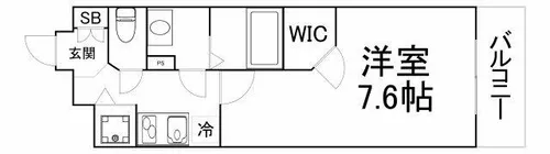 エスリード大手前【11階】の間取り