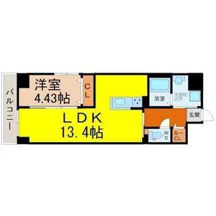 GRANDUKE正木【12階】の間取り