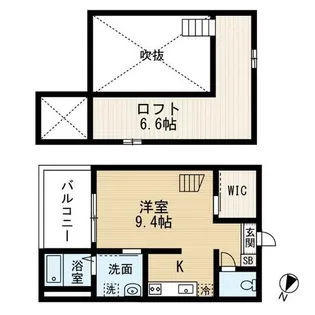 Vega新富【2階】の間取り