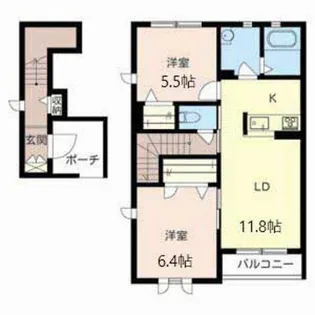 シャーメゾン やまぶき【2階】の間取り