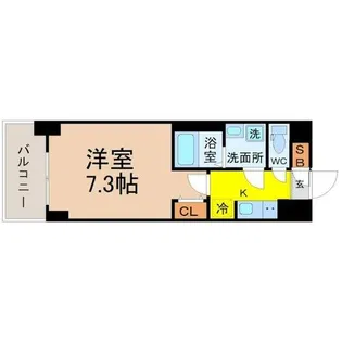 S-RESIDENCE志賀本通North【2階】の間取り