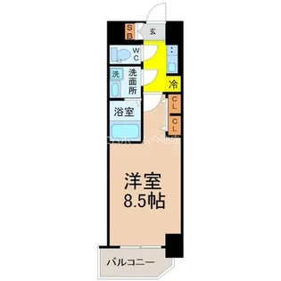S-RESIDENCE黒川本通一丁目【7階】の間取り