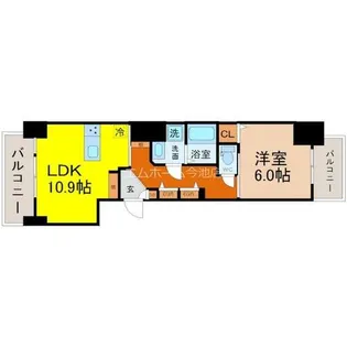 S-RESIDENCE一社(エスレジデンス)【6階】の間取り
