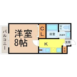 レジデンス名古屋吹上【4階】の間取り