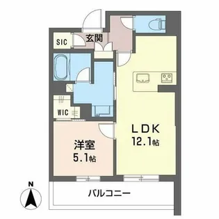 パルコートⅡ【3階】の間取り