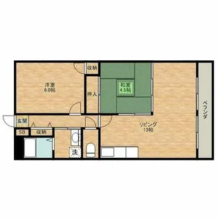 バーンフリート総持寺【3階】の間取り