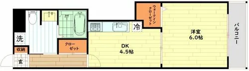 ラ・フォーレ天満橋【10階】の間取り