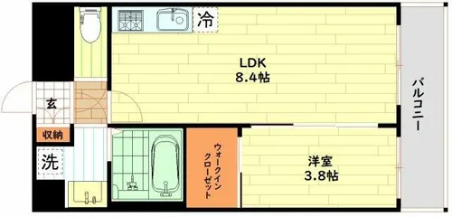 エスリードレジデンス梅田マークス【3階】の間取り