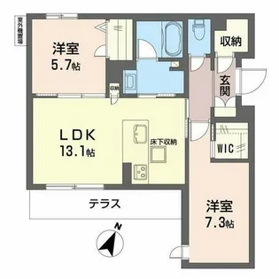 シャーメゾン ラヴィ【1階】の間取り