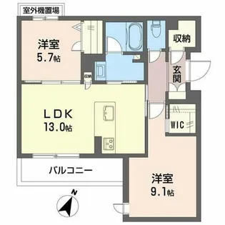 シャーメゾン ラヴィ【2階】の間取り