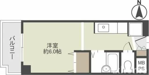 シャトー黒田【6階】の間取り