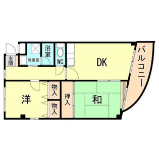 秀栄ハイツ武庫之荘【2階】の間取り