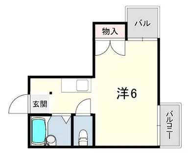 ハッピーコート塚口駅前【3階】の間取り