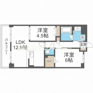 イニシオ山水【1階】の間取り
